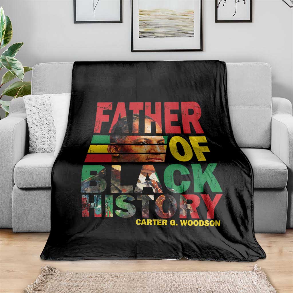 Carter G Woodson Throw Blanket Father Of Black History Month TS11 Print Your Wear