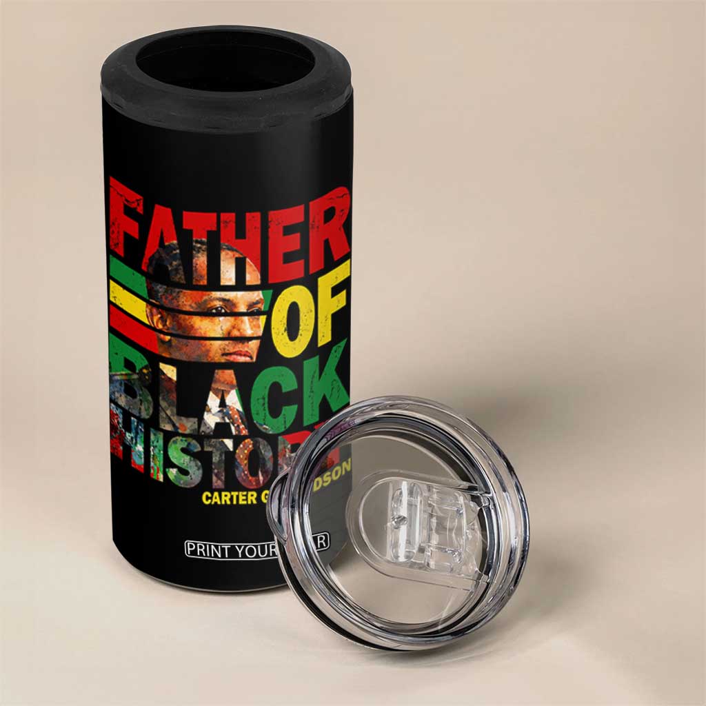 Carter G Woodson 4 in 1 Can Cooler Tumbler Father Of Black History Month TS11 Print Your Wear