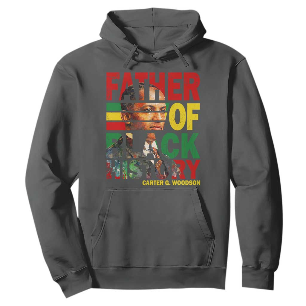 Carter G Woodson Hoodie Father Of Black History Month TS11 Dark Heather Print Your Wear