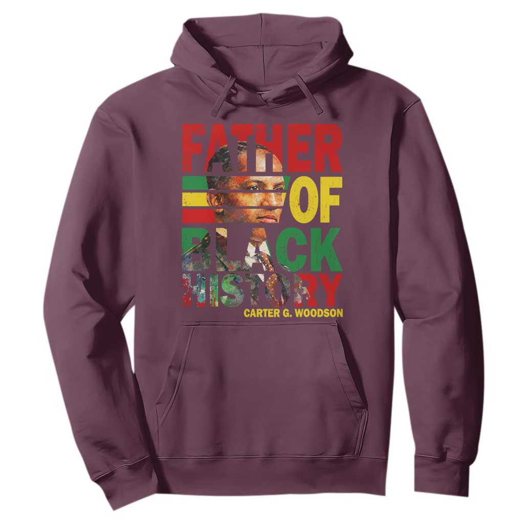 Carter G Woodson Hoodie Father Of Black History Month TS11 Maroon Print Your Wear