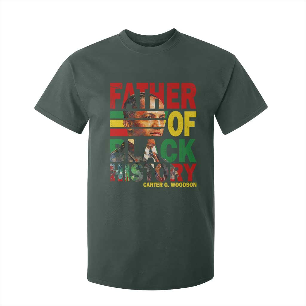 Carter G Woodson T Shirt For Kid Father Of Black History Month TS11 Dark Forest Green Print Your Wear