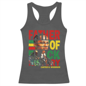 Carter G Woodson Racerback Tank Top Father Of Black History Month TS11 Dark Heather Print Your Wear