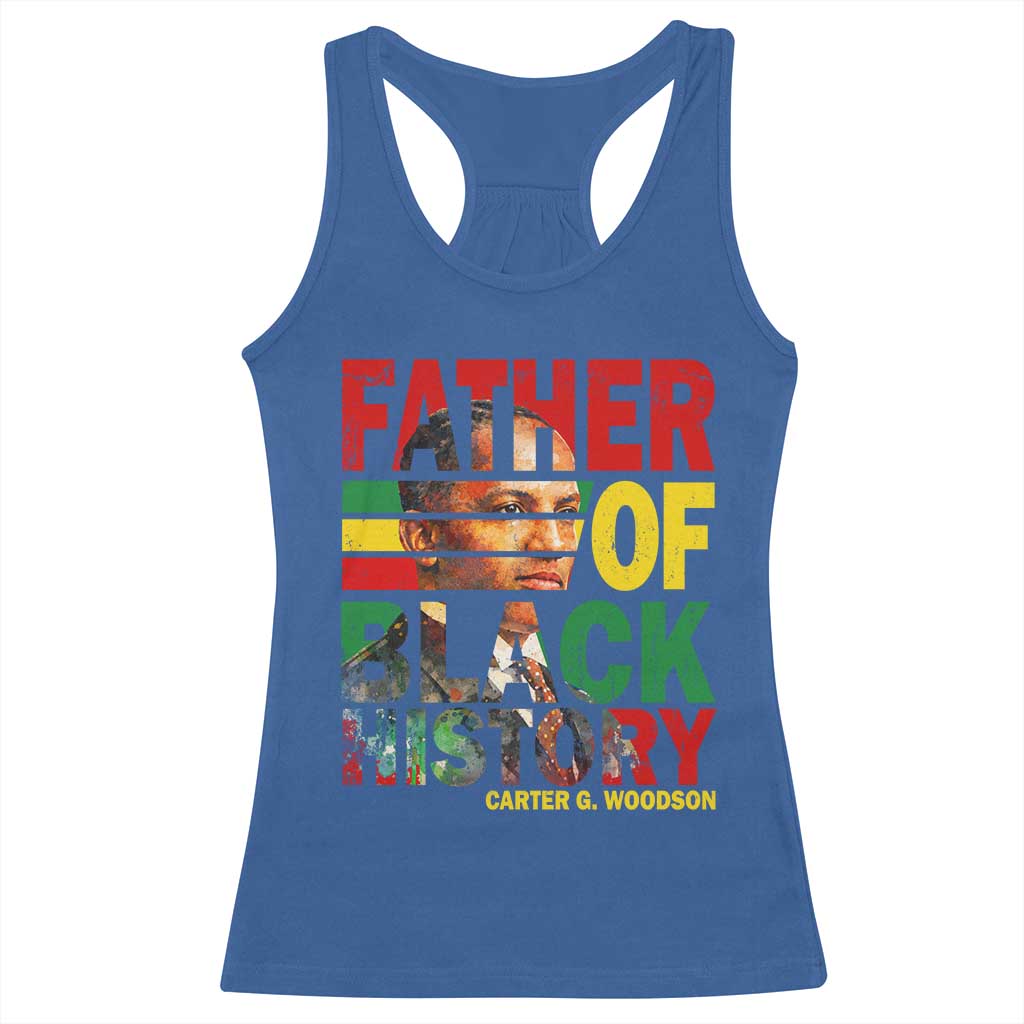 Carter G Woodson Racerback Tank Top Father Of Black History Month TS11 Royal Blue Print Your Wear