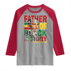 Carter G Woodson Raglan Shirt Father Of Black History Month TS11 Sport Gray Red Print Your Wear
