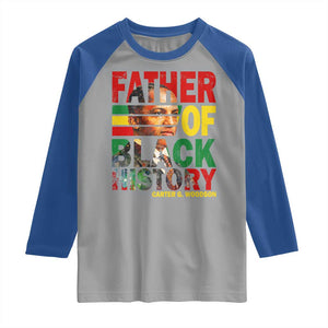 Carter G Woodson Raglan Shirt Father Of Black History Month TS11 Sport Gray Royal Print Your Wear