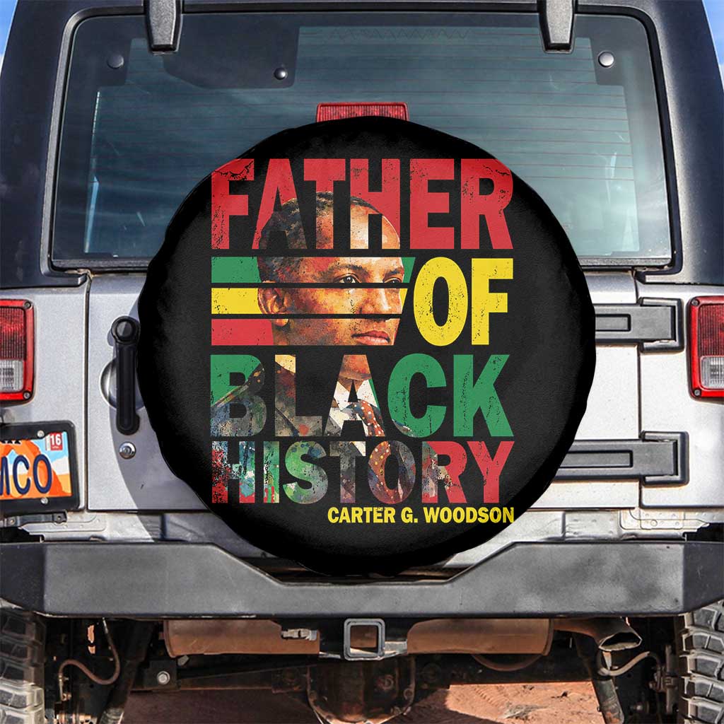 Carter G Woodson Spare Tire Cover Father Of Black History Month TS11 No hole Black Print Your Wear