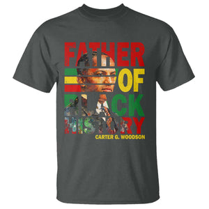 Carter G Woodson T Shirt Father Of Black History Month TS11 Dark Heather Print Your Wear