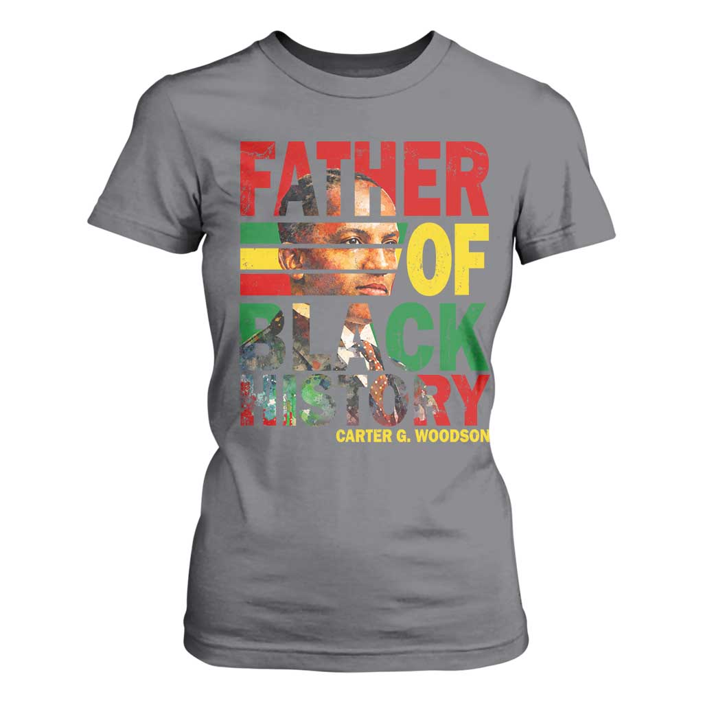 Carter G Woodson T Shirt For Women Father Of Black History Month TS11 Charcoal Print Your Wear