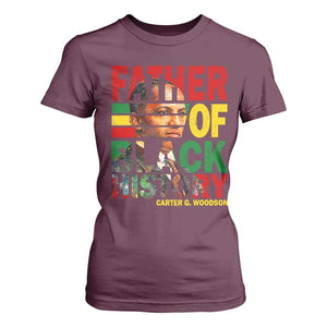 Carter G Woodson T Shirt For Women Father Of Black History Month TS11 Maroon Print Your Wear