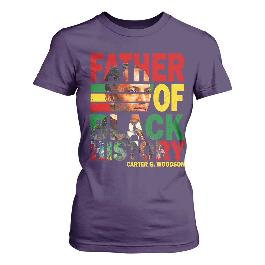 Carter G Woodson T Shirt For Women Father Of Black History Month TS11 Purple Print Your Wear