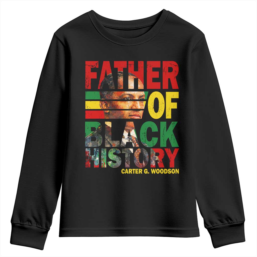 Carter G Woodson Youth Sweatshirt Father Of Black History Month TS11 Black Print Your Wear