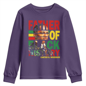Carter G Woodson Youth Sweatshirt Father Of Black History Month TS11 Purple Print Your Wear