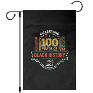 Celebrating 100 Years Of Black History Garden Flag Beginning 1926 Centennial African American Month TS11 Black Print Your Wear
