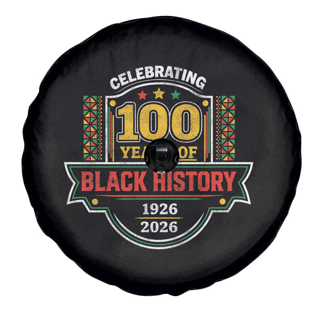 Celebrating 100 Years Of Black History Spare Tire Cover Beginning 1926 Centennial African American Month TS11 Print Your Wear