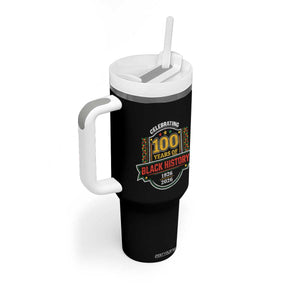 Celebrating 100 Years Of Black History Tumbler With Handle Beginning 1926 Centennial African American Month TS11 Print Your Wear