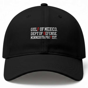 Gulf Of Mexico Dept Of Defense Minnesota Baseball Cap Funny Political American Pride TS11 Print Your Wear