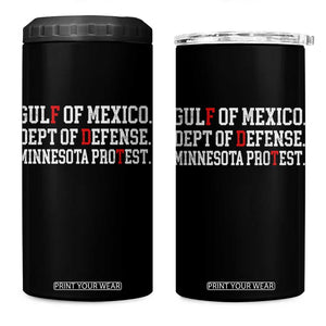 Gulf Of Mexico Dept Of Defense Minnesota 4 in 1 Can Cooler Tumbler Funny Political American Pride TS11 One Size: 16 oz Black Print Your Wear