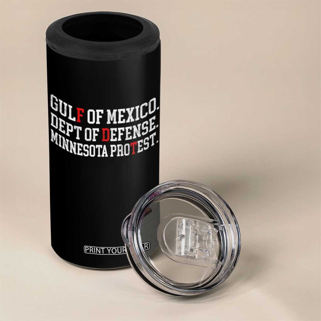 Gulf Of Mexico Dept Of Defense Minnesota 4 in 1 Can Cooler Tumbler Funny Political American Pride TS11 Print Your Wear