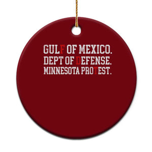 Gulf Of Mexico Dept Of Defense Minnesota Ceramic Ornament Funny Political American Pride TS11 1pc Red Print Your Wear