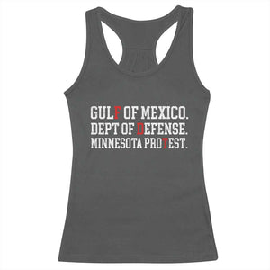 Gulf Of Mexico Dept Of Defense Minnesota Racerback Tank Top Funny Political American Pride TS11 Dark Heather Print Your Wear