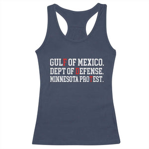 Gulf Of Mexico Dept Of Defense Minnesota Racerback Tank Top Funny Political American Pride TS11 Navy Print Your Wear