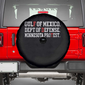 Gulf Of Mexico Dept Of Defense Minnesota Spare Tire Cover Funny Political American Pride TS11 Black Print Your Wear