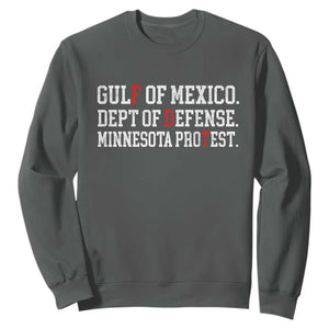 Gulf Of Mexico Dept Of Defense Minnesota Sweatshirt Funny Political American Pride TS11 Dark Heather Print Your Wear