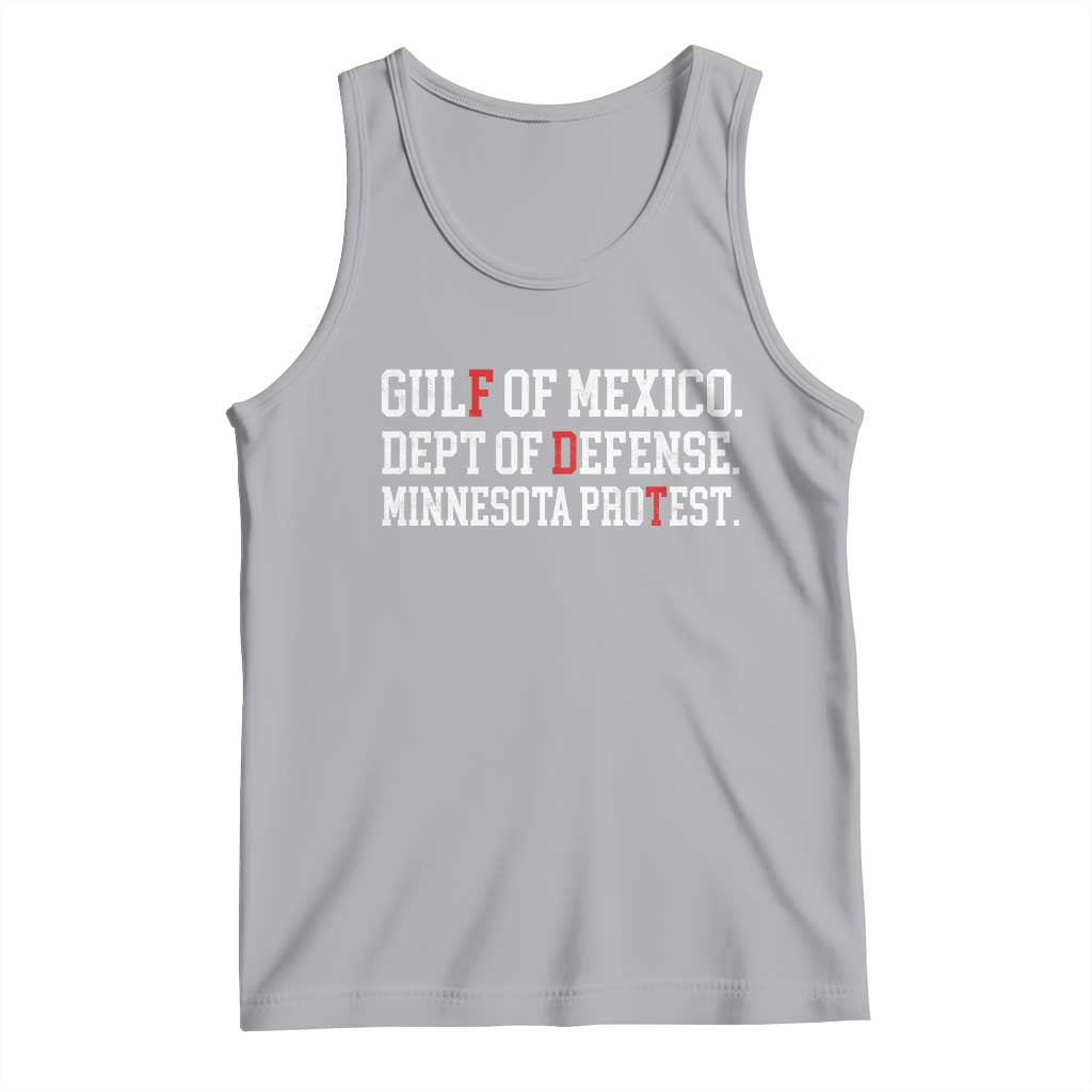 Gulf Of Mexico Dept Of Defense Minnesota Tank Top Funny Political American Pride TS11 Athletic Heather Print Your Wear