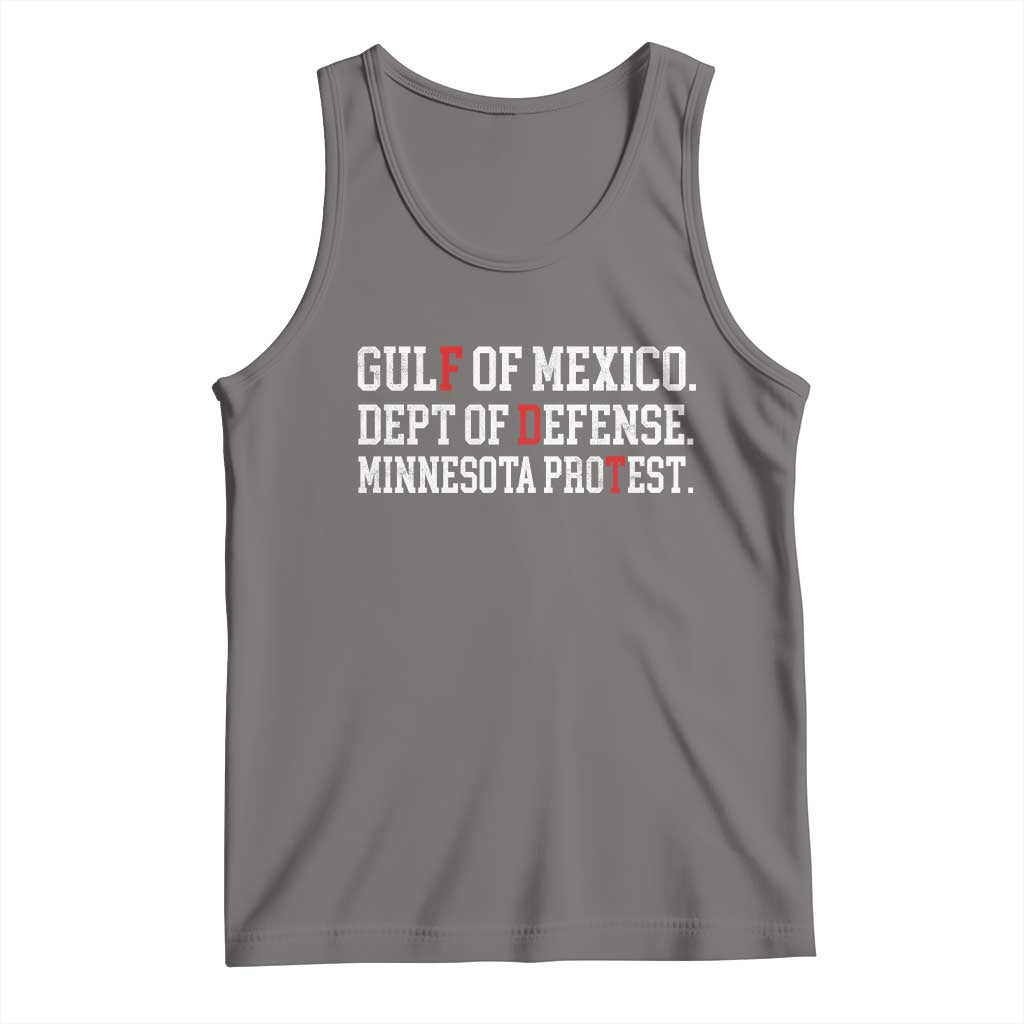 Gulf Of Mexico Dept Of Defense Minnesota Tank Top Funny Political American Pride TS11 Deep Heather Print Your Wear