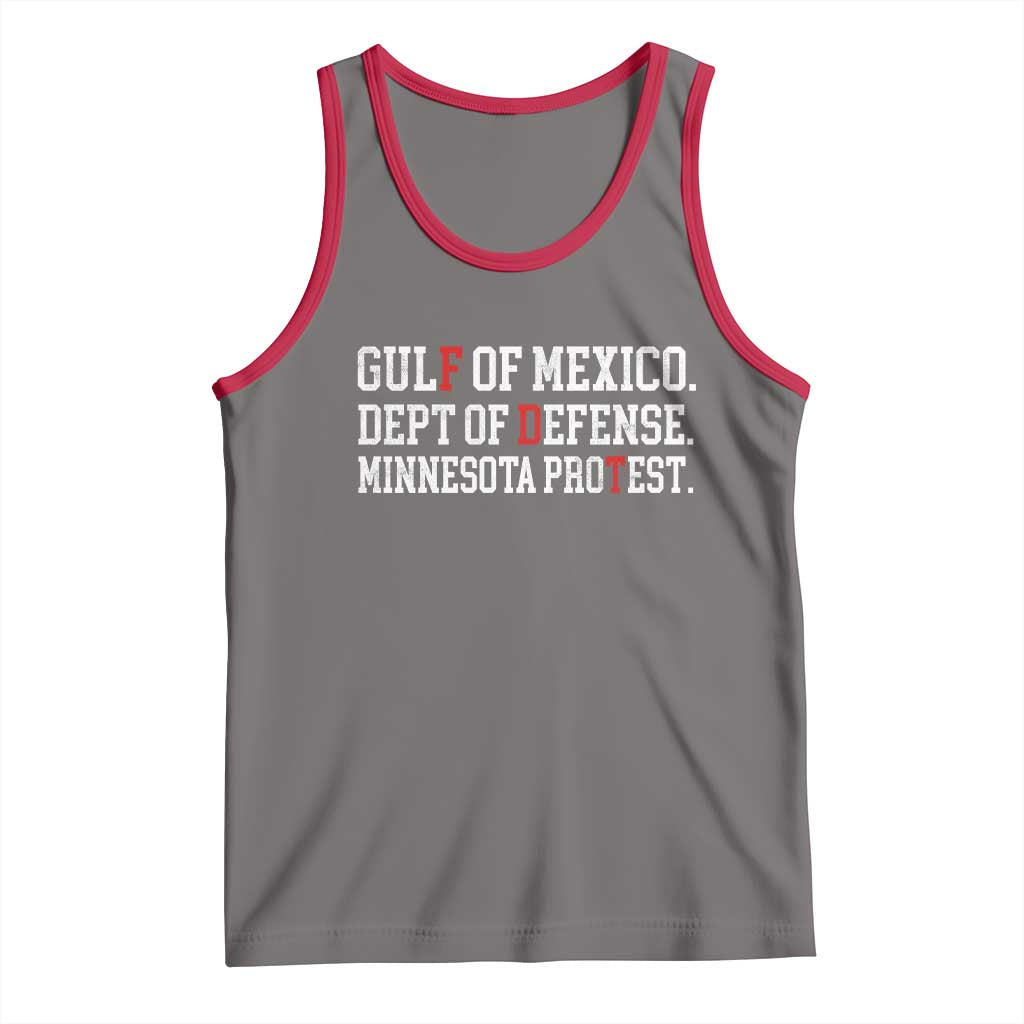 Gulf Of Mexico Dept Of Defense Minnesota Tank Top Funny Political American Pride TS11 Deep Heather Red Print Your Wear