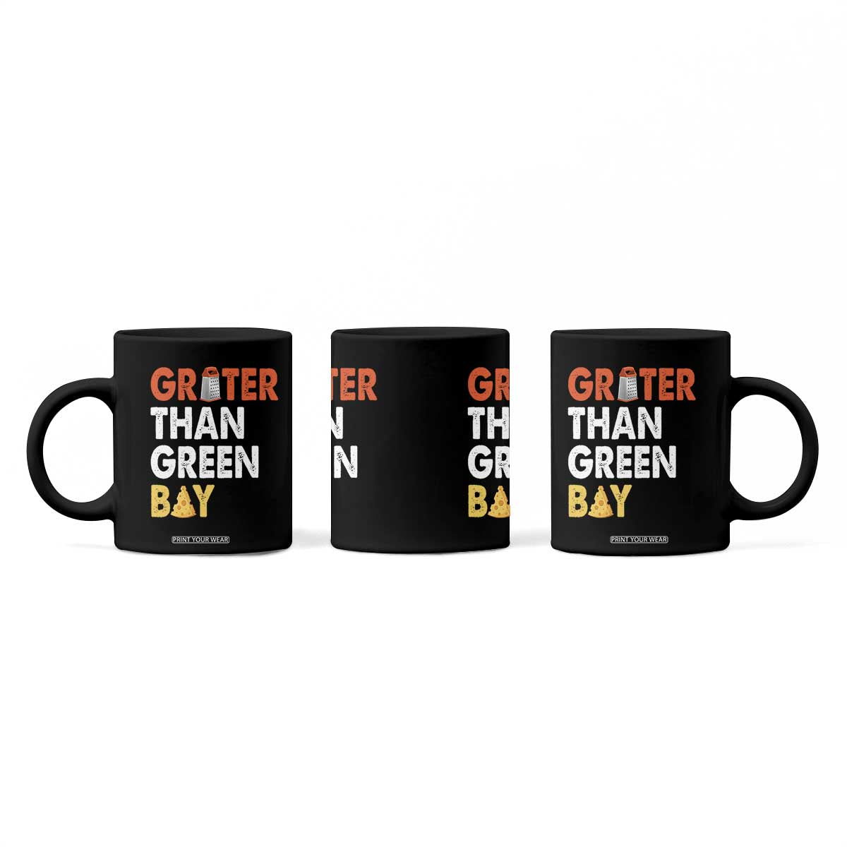 Funny Greater Than Green Bay Cheese Grate Coffee Mug TS11 Print Your Wear