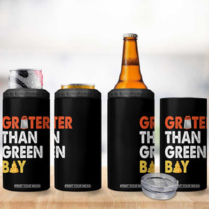 Funny Greater Than Green Bay Cheese Grate 4 in 1 Can Cooler Tumbler TS11 Print Your Wear