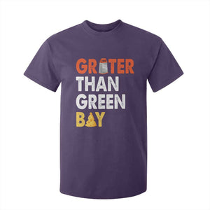 Funny Greater Than Green Bay Cheese Grate T Shirt For Kid TS11 Purple Print Your Wear