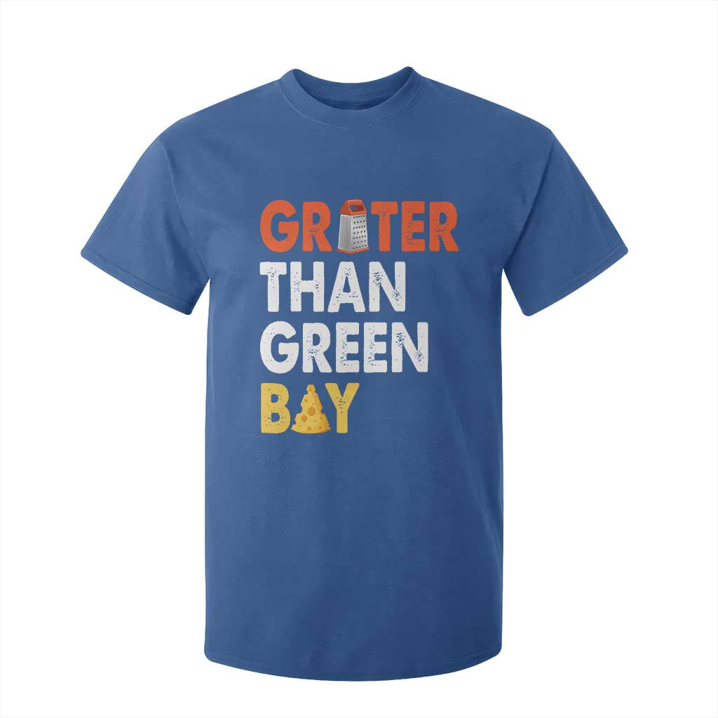Funny Greater Than Green Bay Cheese Grate T Shirt For Kid TS11 Royal Blue Print Your Wear