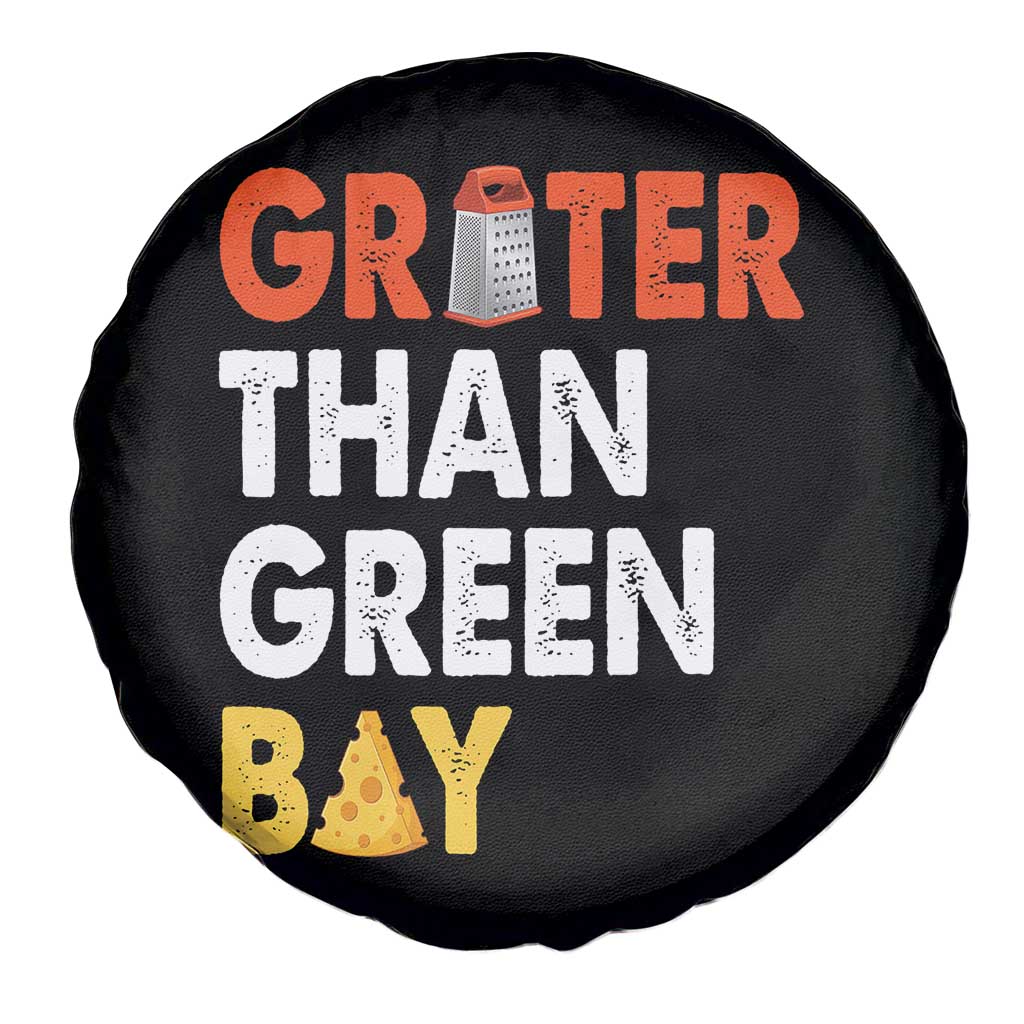 Funny Greater Than Green Bay Cheese Grate Spare Tire Cover TS11 Print Your Wear