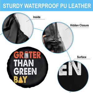 Funny Greater Than Green Bay Cheese Grate Spare Tire Cover TS11 Print Your Wear