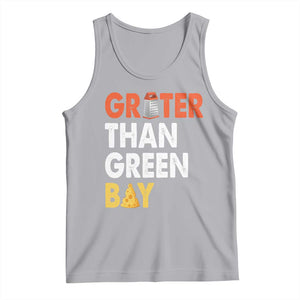 Funny Greater Than Green Bay Cheese Grate Tank Top TS11 Athletic Heather Print Your Wear