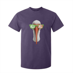 Vintage Miami White Ibis with Sunglasses T Shirt For Kid TS11 Purple Print Your Wear