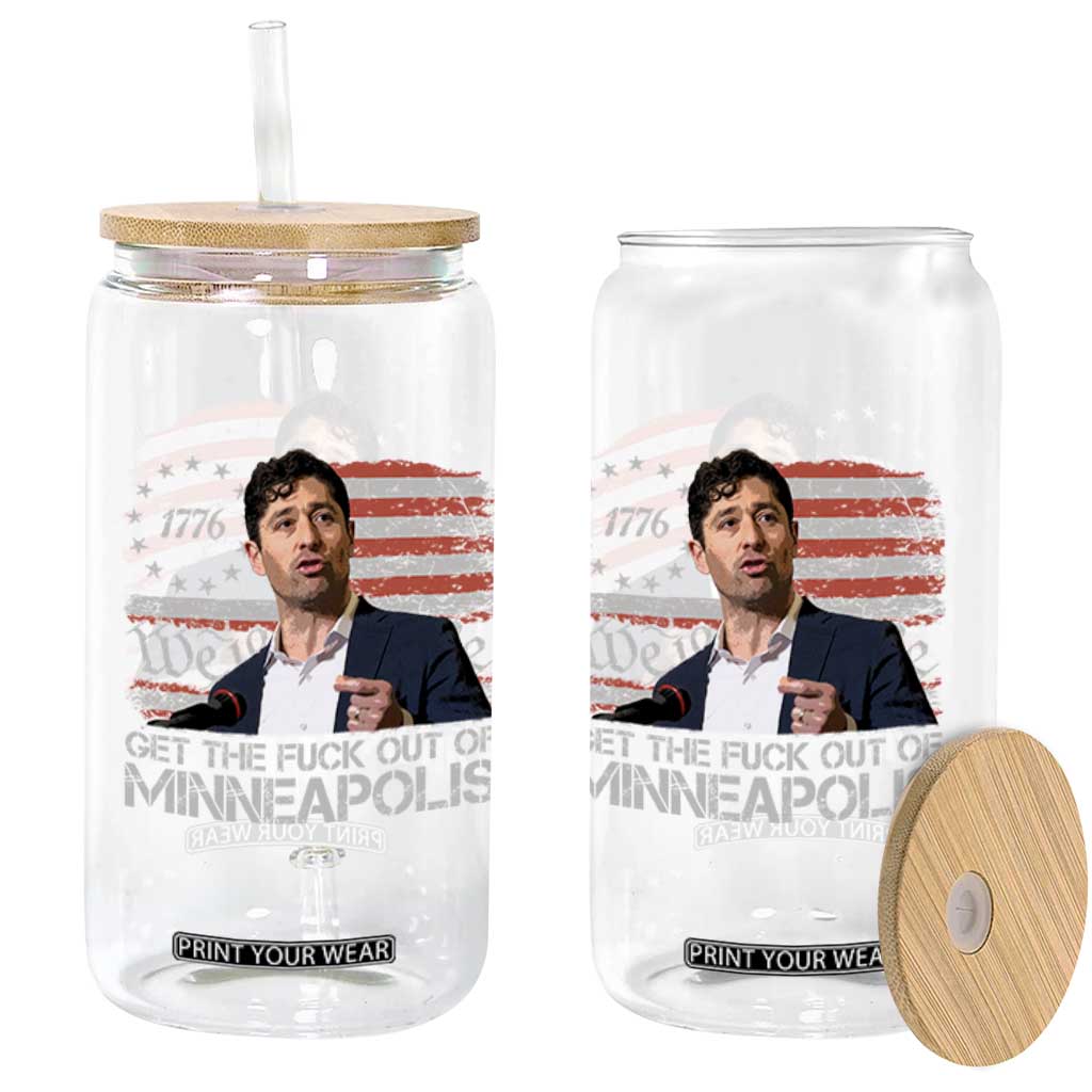 Get The Fuck Out Of Minneapolis Glass Can Mayor Resistance Protest Jacob Political TS11 Print Your Wear