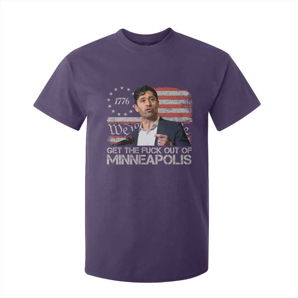 Get The Fuck Out Of Minneapolis T Shirt For Kid Mayor Resistance Protest Jacob Political TS11 Purple Print Your Wear