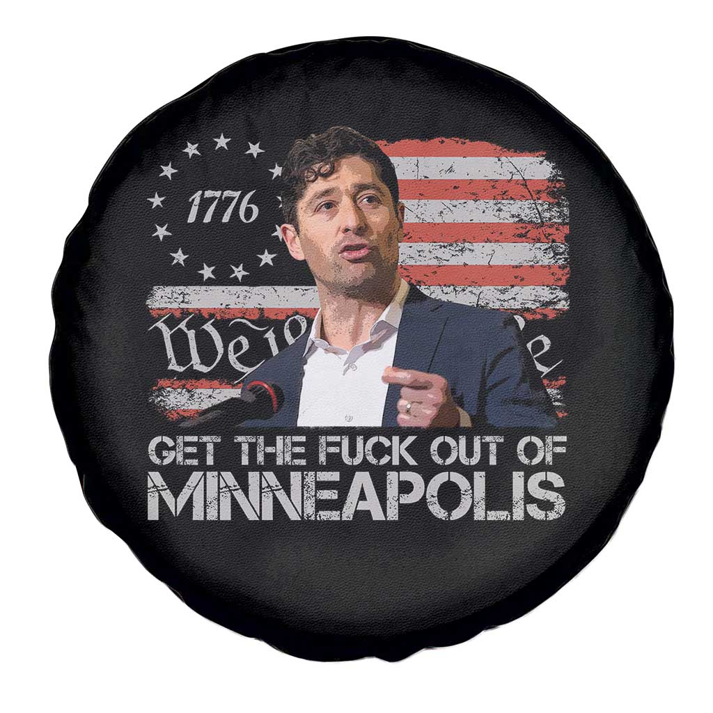 Get The Fuck Out Of Minneapolis Spare Tire Cover Mayor Resistance Protest Jacob Political TS11 Print Your Wear