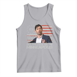 Get The Fuck Out Of Minneapolis Tank Top Mayor Resistance Protest Jacob Political TS11 Athletic Heather Print Your Wear