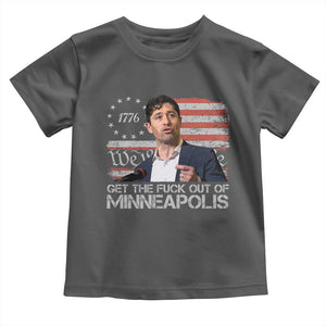 Get The Fuck Out Of Minneapolis Toddler T Shirt Mayor Resistance Protest Jacob Political TS11 Dark Heather Print Your Wear