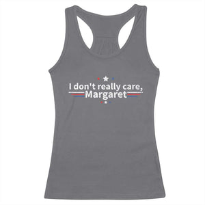 Funny JD Vance 2025 I Don't Really Care Margaret Racerback Tank Top Vintage USA Flag Star TS11 Charcoal Print Your Wear