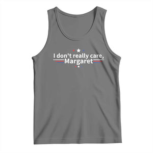 Funny JD Vance 2025 I Don't Really Care Margaret Tank Top Vintage USA Flag Star TS11 Black Heather Print Your Wear