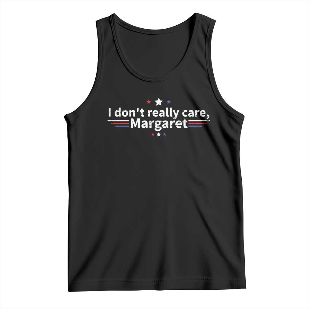 Funny JD Vance 2025 I Don't Really Care Margaret Tank Top Vintage USA Flag Star TS11 Black Print Your Wear