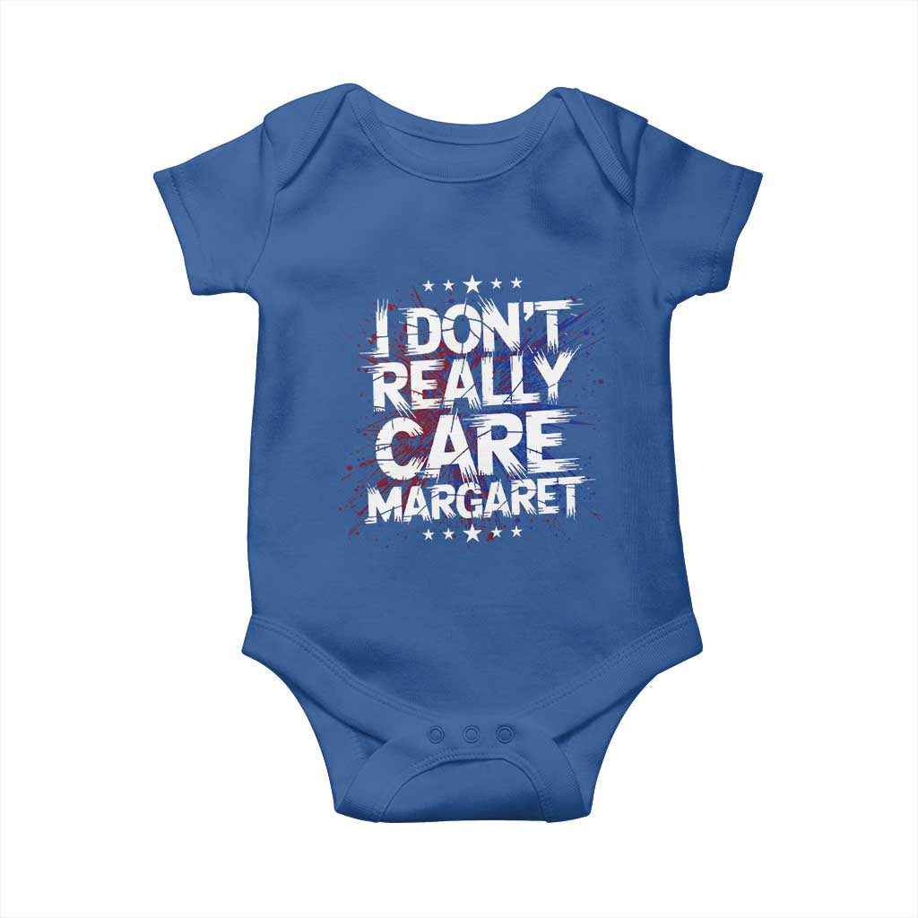Funny JD Vance 2025 I Don't Really Care Margaret Baby Onesie Star TS11 Royal Blue Print Your Wear