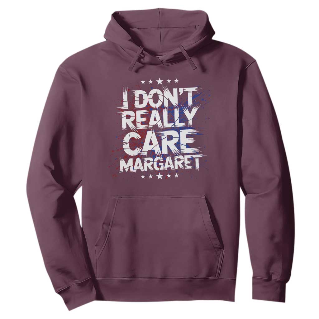 Funny JD Vance 2025 I Don't Really Care Margaret Hoodie Star TS11 Maroon Print Your Wear