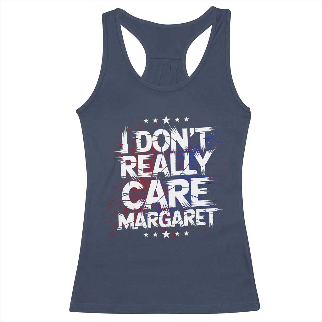 Funny JD Vance 2025 I Don't Really Care Margaret Racerback Tank Top Star TS11 Navy Print Your Wear