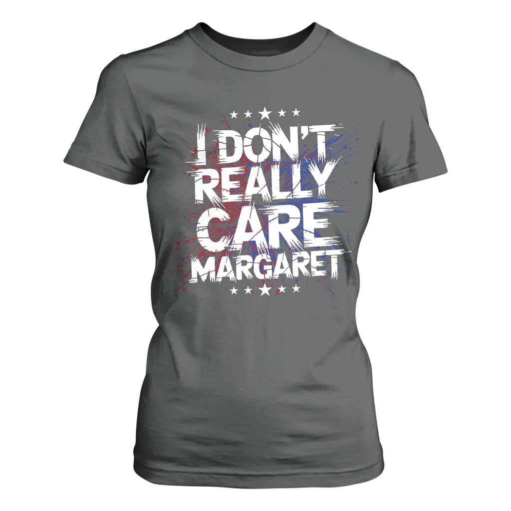 Funny JD Vance 2025 I Don't Really Care Margaret T Shirt For Women Star TS11 Dark Heather Print Your Wear